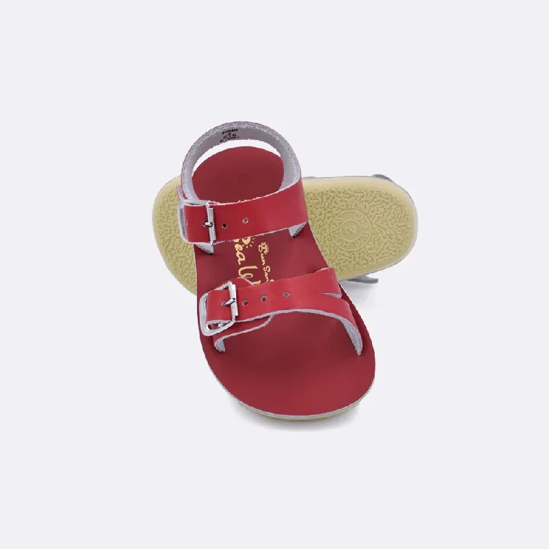 Stylish sandals for sunny fun-Red Surfer Sandals