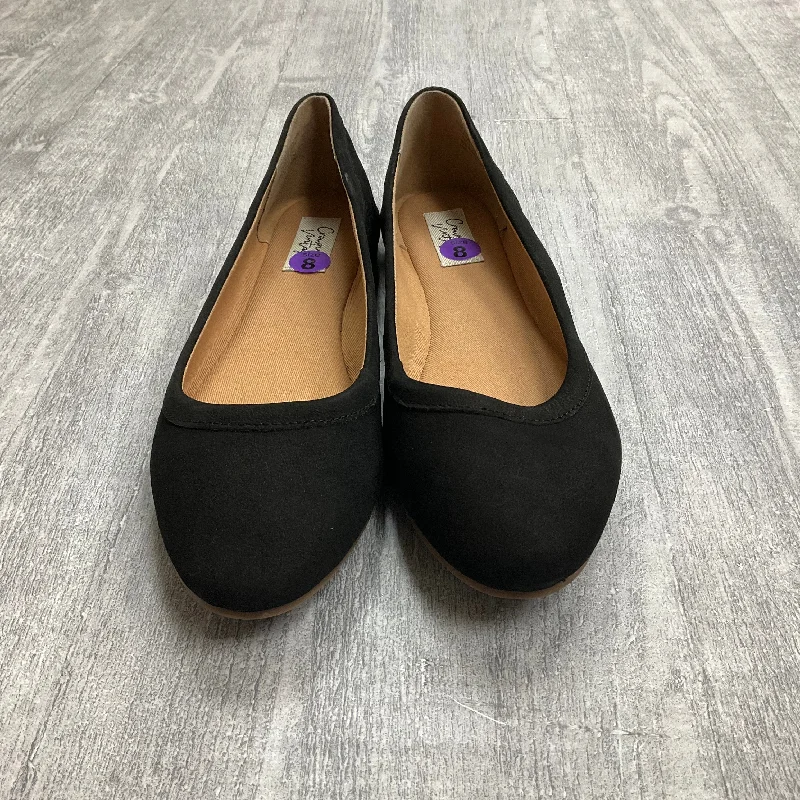 Best flats for office outfits -Shoes Flats By Crown Vintage In Black, Size: 8