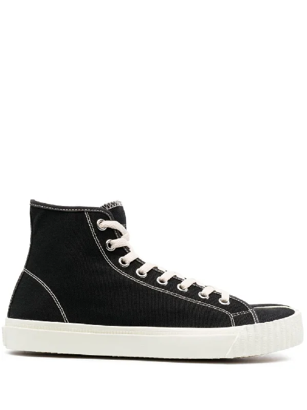 Lightweight athletic shoes for travel -MAISON MARGIELA High-Top Split-Toe Canvas Sneakers