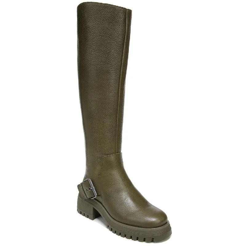 Modern boots with unique design -Franco Sarto Womens Julie Leather Zipper Over-The-Knee Boots