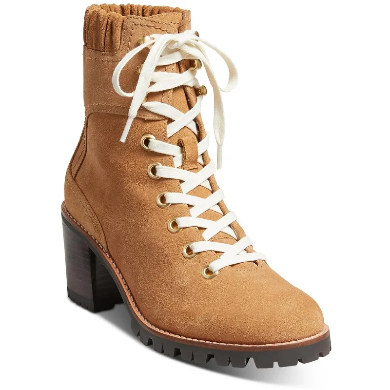 Professional boots for construction -Jack Rogers Womens Harper Hiker Leather Ankle Combat & Lace-up Boots