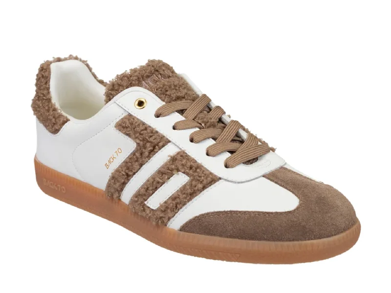 Athletic shoes for fitness casual -BACK 70 - CLOUD in WHITE BROWN Sneakers