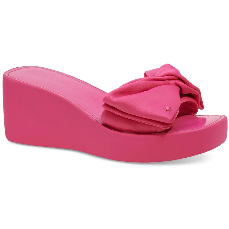 Comfortable sandals for sunny fun-Kate Spade New York Womens Bikini Wedge Square Toe Beach Platform Sandals