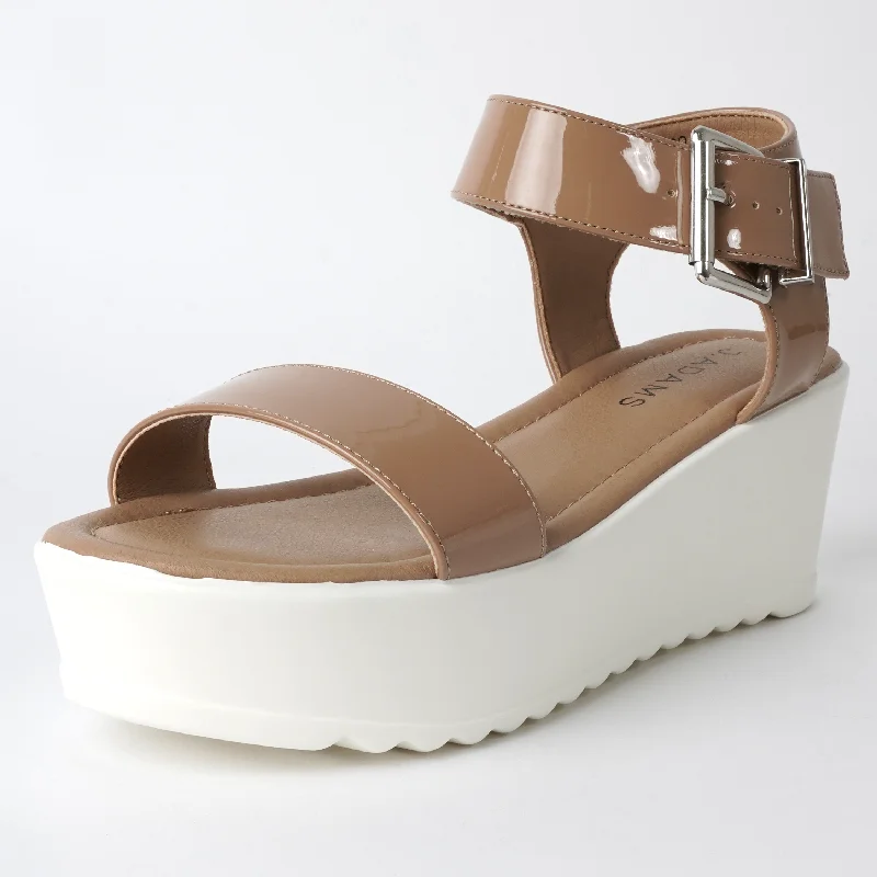 Premium sandals for luxury beaches-Surf | Tan Patent