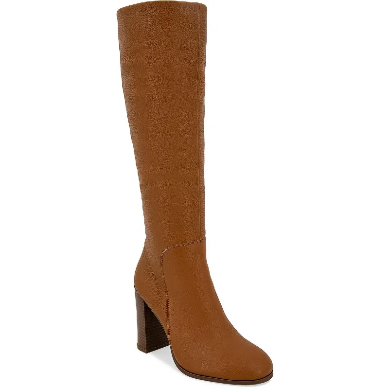 Boots for walking long distances -Kenneth Cole Womens JUSTIN LEATHER TALL Knee-High Boots