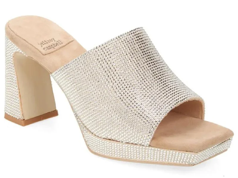 High heels with rose gold accents -Jeffrey Campbell: Caviar-JS