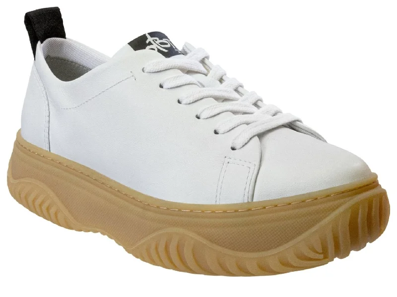 Athletic shoes with wet terrain grip -OTBT: PANGEA in WHITE Court Sneakers