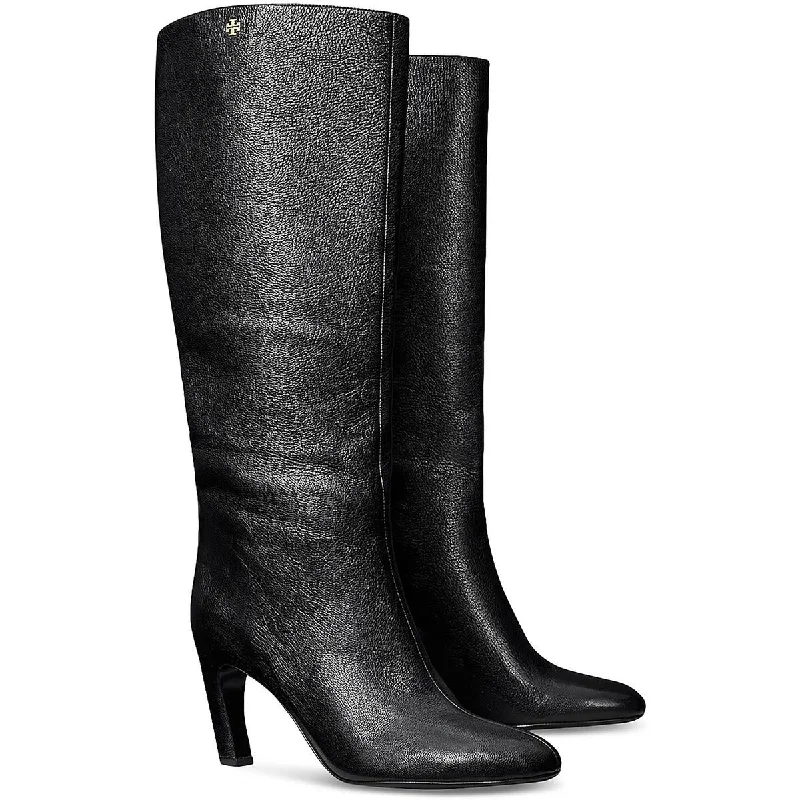 Boots for earthy vibes -Tory Burch Womens Leather Knee-High Boots