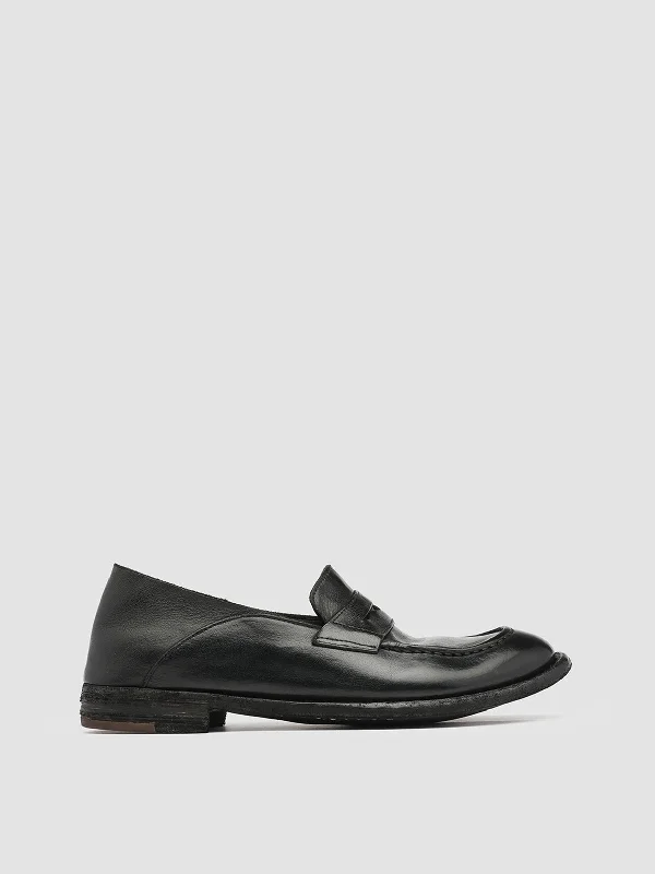 Durable loafers for daily strolls-LEXIKON 516 - Black Leather Loafers