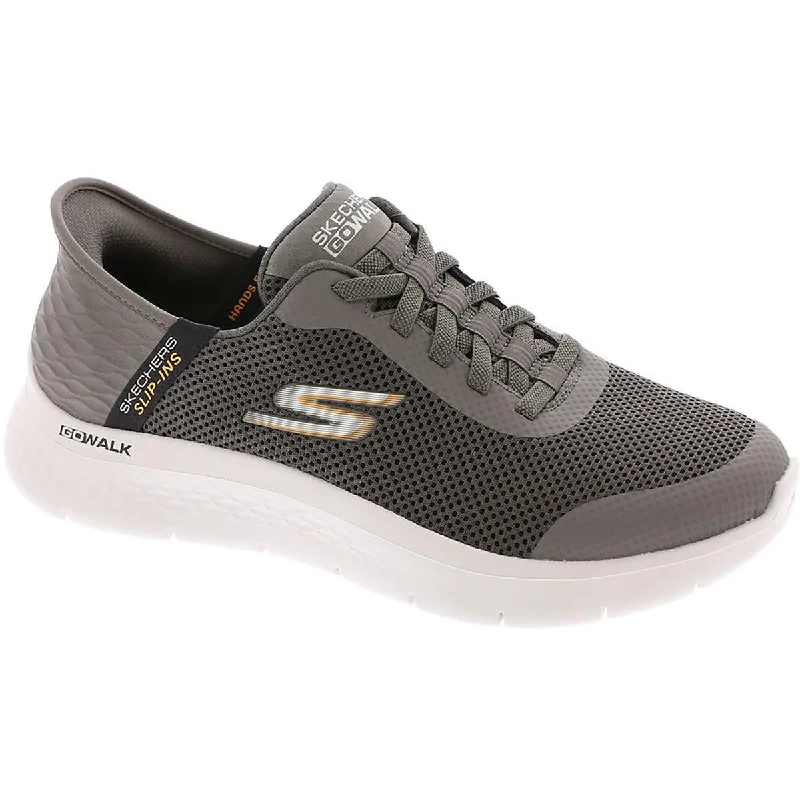 Affordable athletic shoes for startups -Skechers Mens Go Walk Flex - Hands up Fitness Workout Slip-On Sneakers