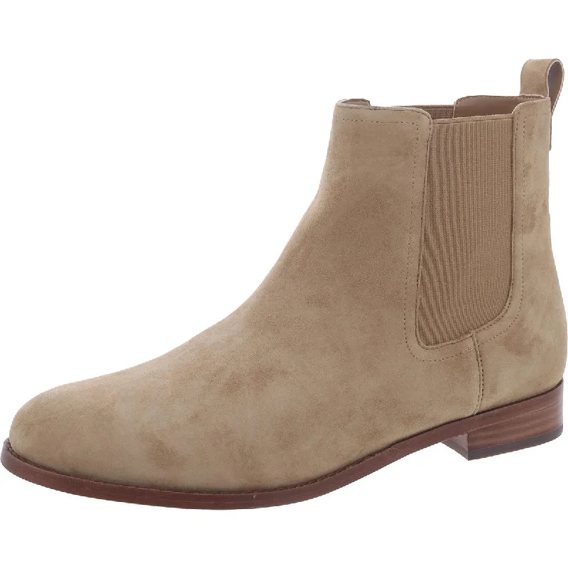 Boots for informal gatherings -Lauren Ralph Lauren Womens Brylee Suede Ankle Chelsea Boots