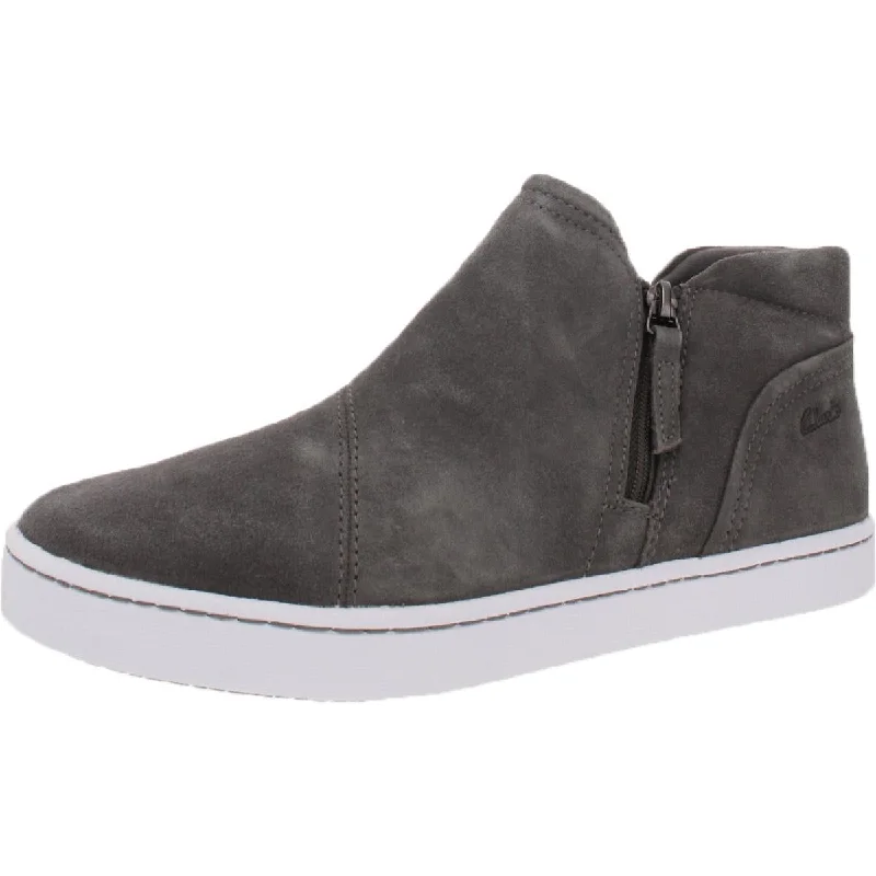 Athletic shoes with hard soles -Clarks Womens Pawley Adwin Suede Slip-On Casual and Fashion Sneakers