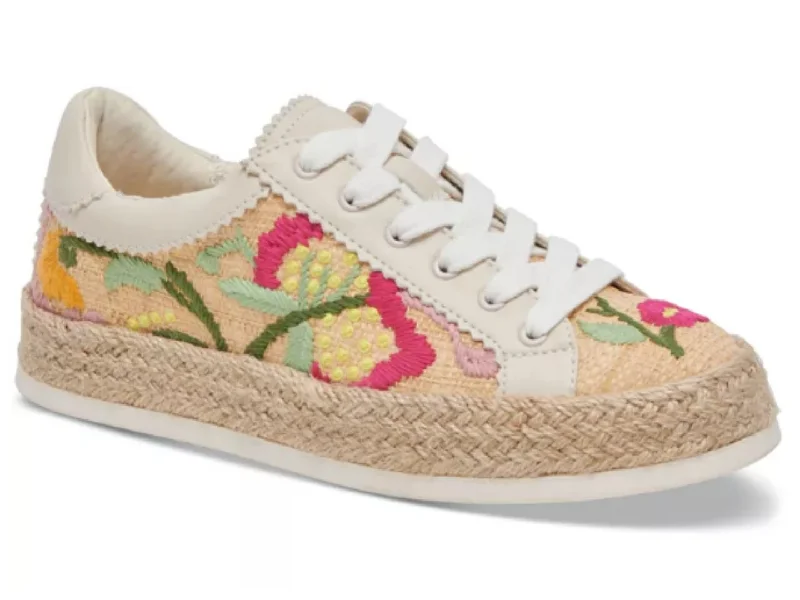 Athletic shoes for brief runs -Dolce Vita: Azalia in Floral Multi Raffia