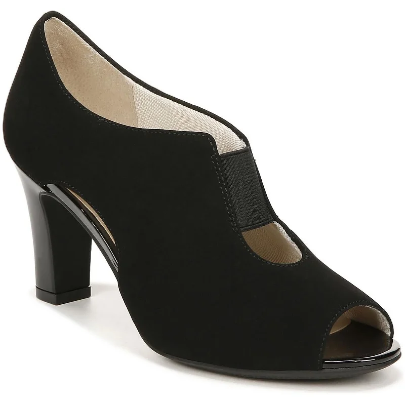 High heels for casual night dinners -LifeStride Womens Carla Open Toe Pumps