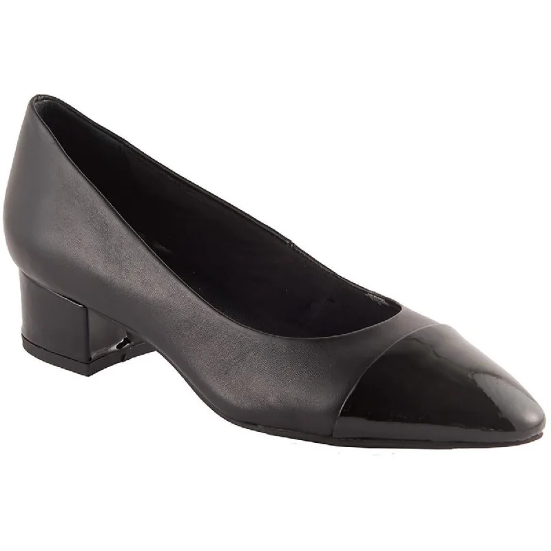 High heels for women with sore shins -David Tate Womens Colette Leather Toe Cap Pumps