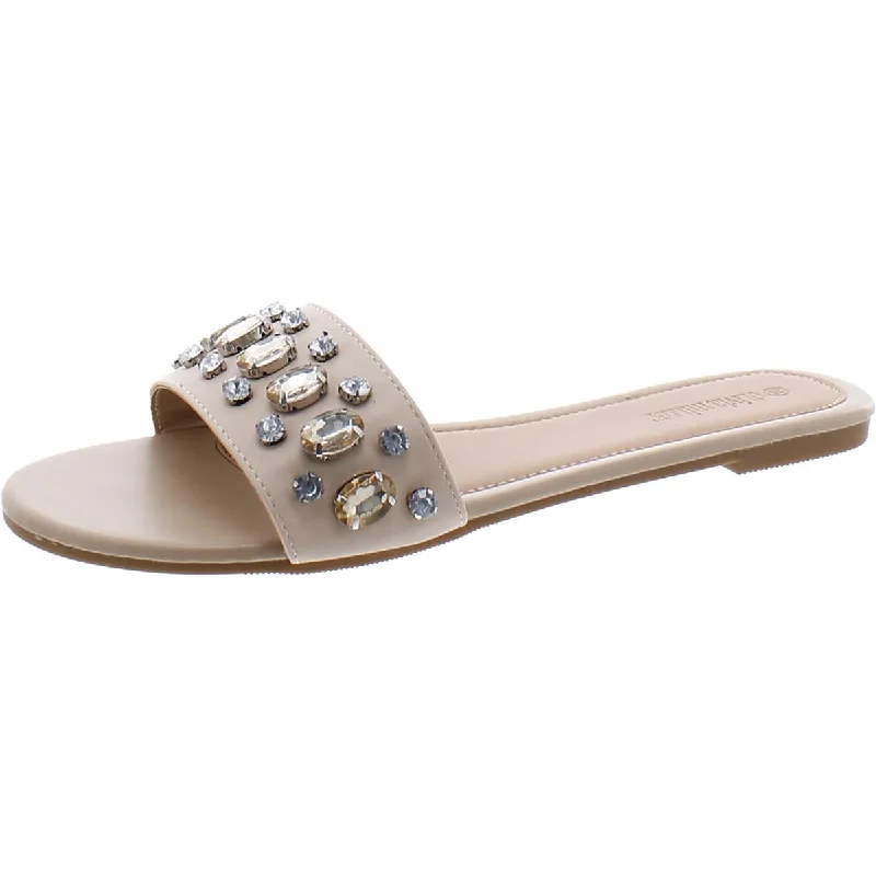 Trendy sandals for beach trends-Olivia Miller Womens Comfort Insole  Flatform Sandals