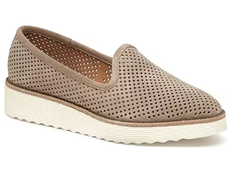 Athletic shoes with snug mesh -Johnston & Murphy: Mitzi Perfed Venetian