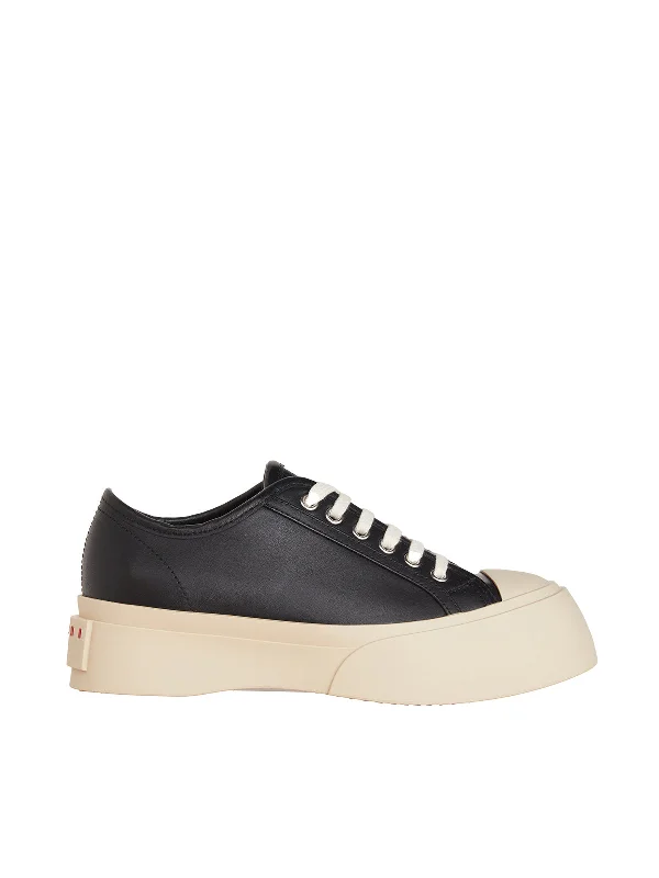 Athletic shoes with quilted texture -MARNI Chic Nappa Leather Sneakers for Women