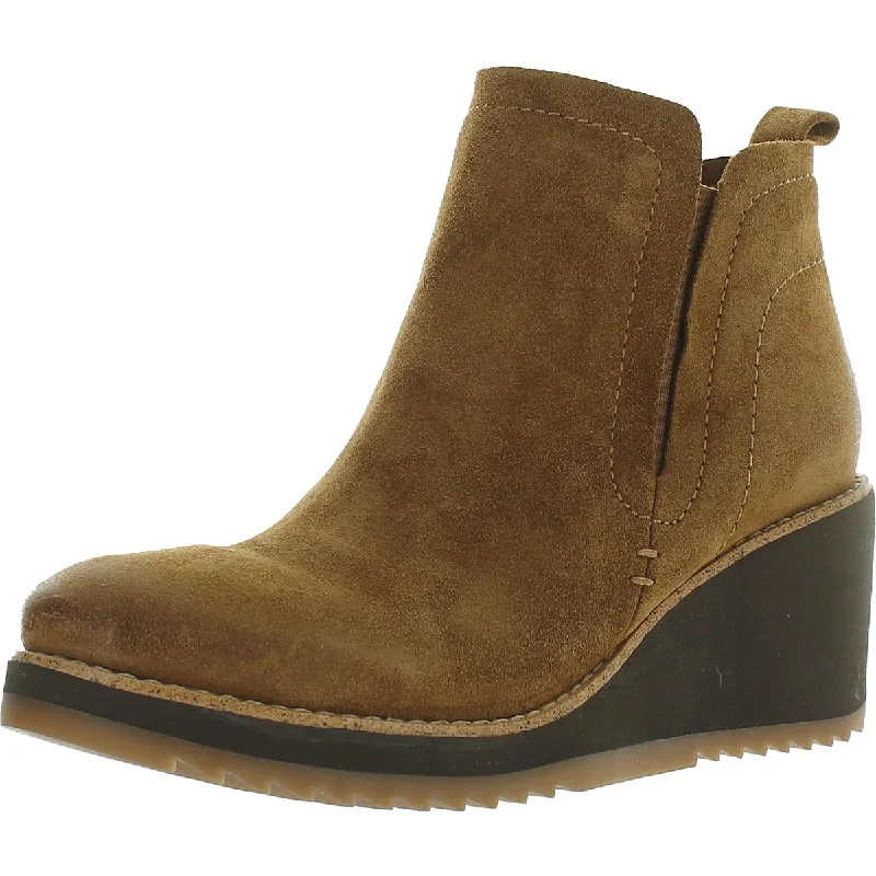 Boots with thick cushion -Sofft Womens Emeree Suede Pull On Chelsea Boots