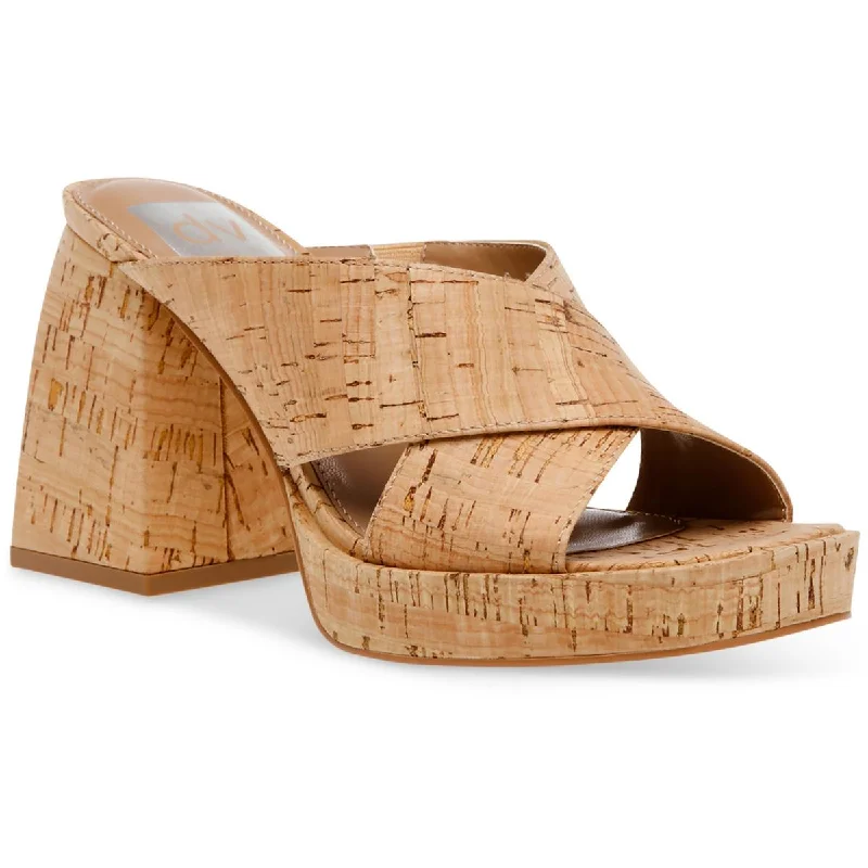 Lightweight sandals for warm trends-DV By Dolce Vita Womens Boscoe Square Toe Block Heel Platform Sandals