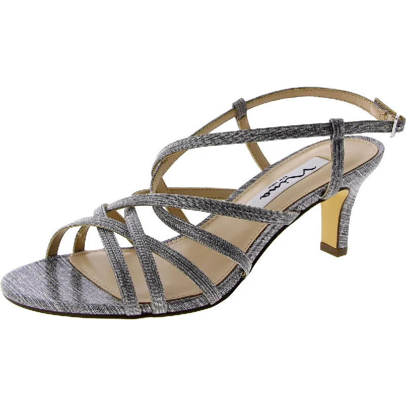 Fashionable sandals for pool nights-Nina Womens Evening Criss-Cross Slingback Sandals