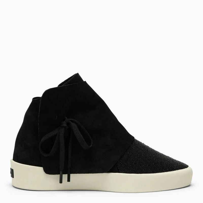 Athletic shoes with odd print -FEAR OF GOD Moc Hi Sneaker