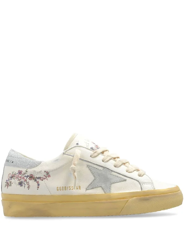 Athletic shoes with ventilated mesh -GOLDEN GOOSE Super Star High Foxing VCE Sole Trainers for Women