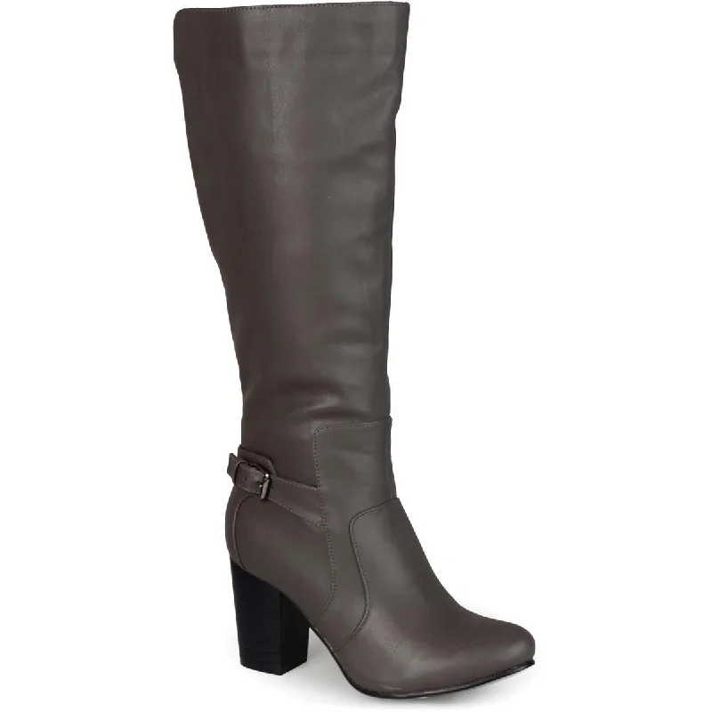 Boots with extra arch support -Journee Collection Womens CARVER Faux Leather Knee-High Boots