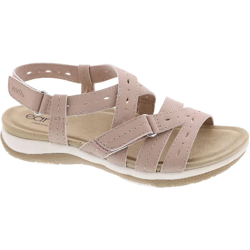 Trendy sandals for casual trends-Earth Origins Womens Samsin Faux Leather Slingback Sandals