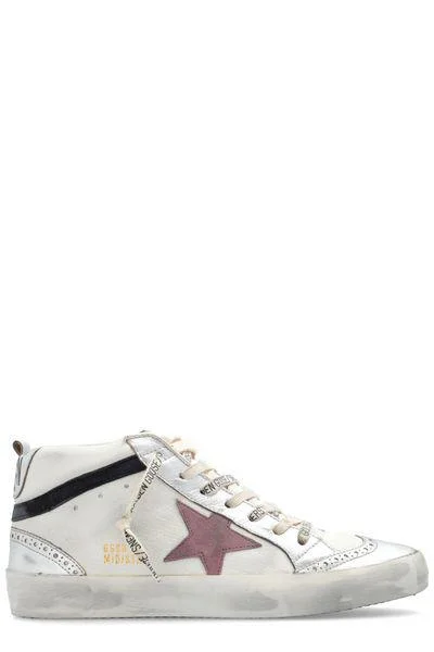 Athletic shoes for outdoor drills -GOLDEN GOOSE Mid Star Women's Sneakers - Stylish and Versatile