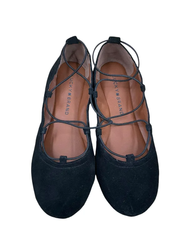 Flats with sleek outsoles -Shoes Flats By Lucky Brand In Black, Size: 6