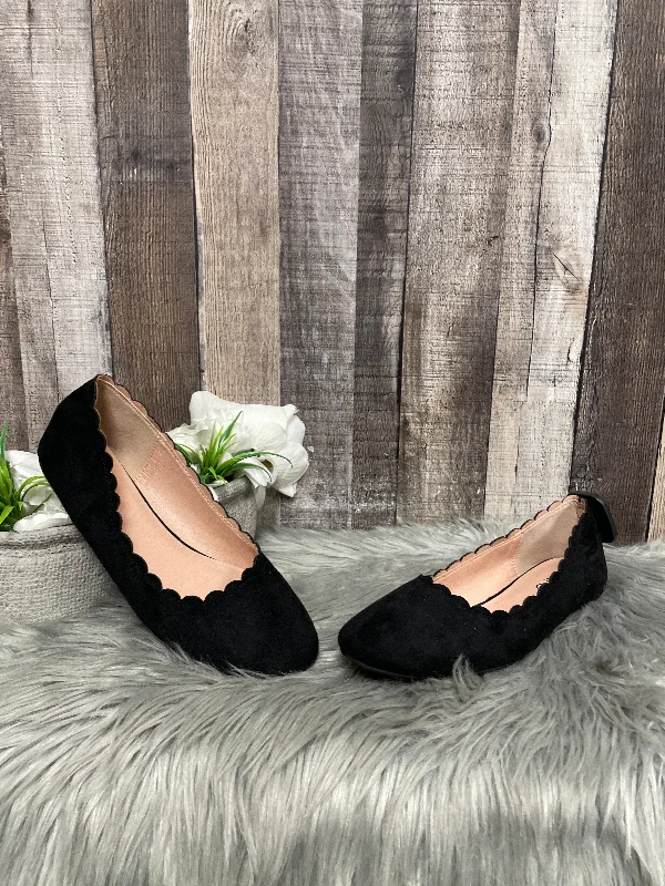 Flats with reflective relief -Shoes Flats By Cme In Black, Size: 9