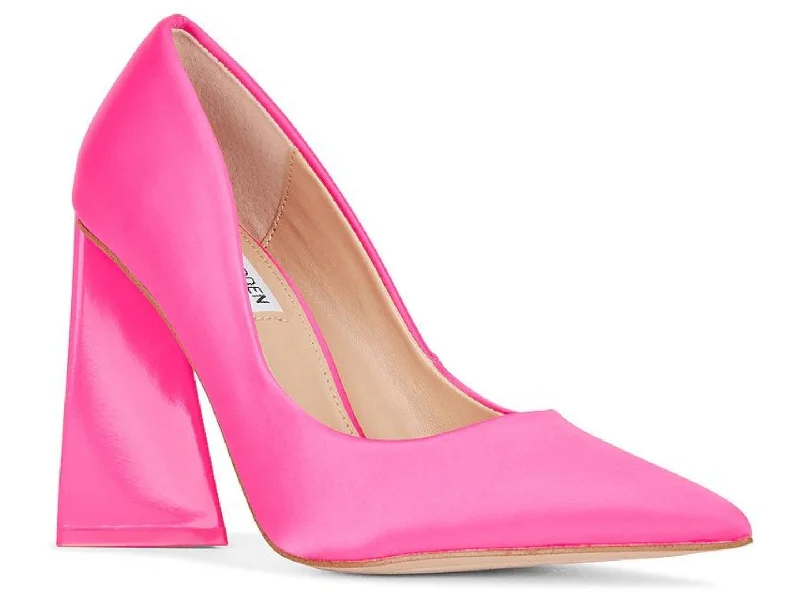 High heels for women with heel strain -Steve Madden: Pickee in Pink Satin