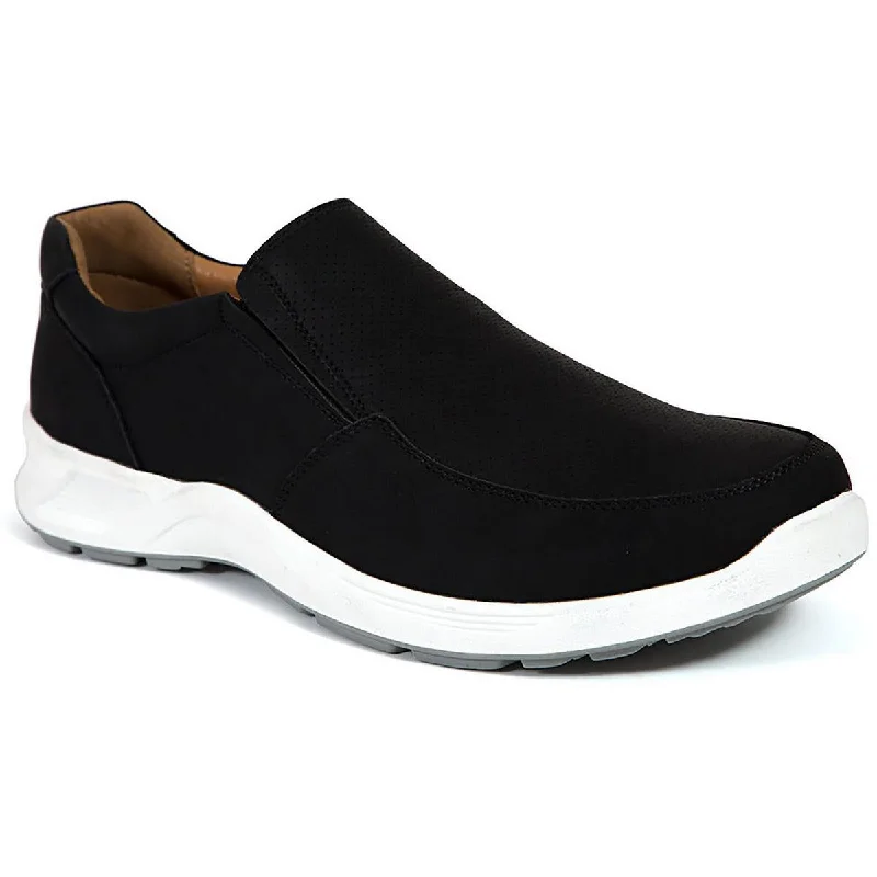 Athletic shoes with worn look -Deer Stags Mens Bentley Faux Leather Slip-On Casual And Fashion Sneakers