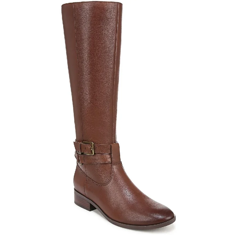 Classic boots for simple style -Naturalizer Womens Rory Wide Calf Leather Knee-High Boots