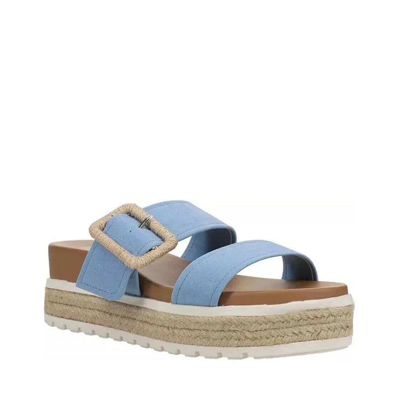 Waterproof sandals for river trends-Women's Shoes MIA KENZY Platform Espadrille Slide Sandals MH1916 LIGHT BLUE