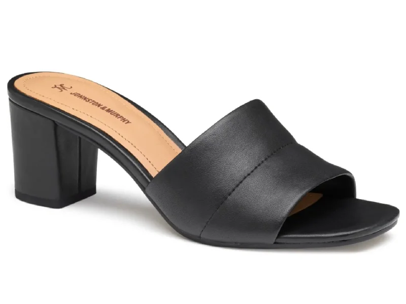 High heels with soft velvet finishes -Johnston & Murphy: Evelyn