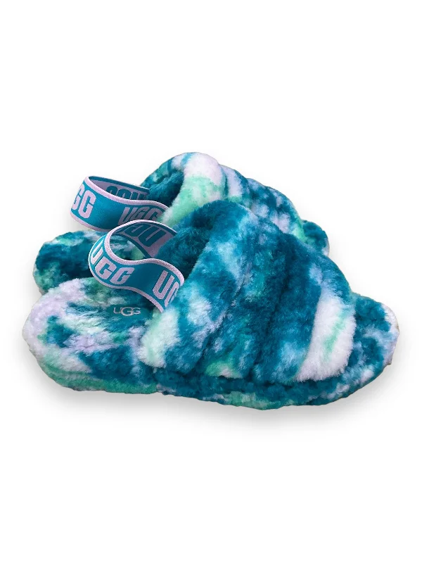 Affordable plush slippers online -Slippers By Ugg In Multi-colored, Size: 5