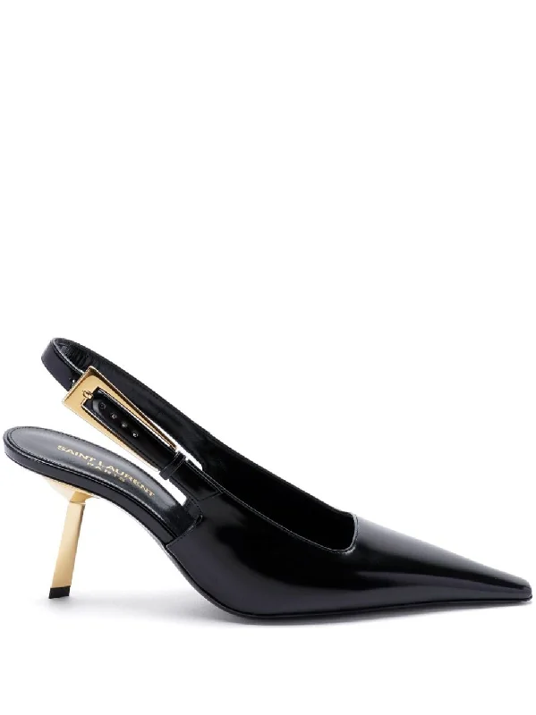 High heels for outdoor night scenes -SAINT LAURENT Elegant Heel Pumps 75