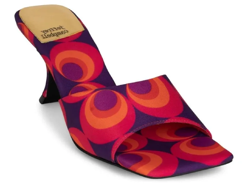 High heels with sturdy sole support -Jeffrey Campbell: Mr Big Red & Blue Multi