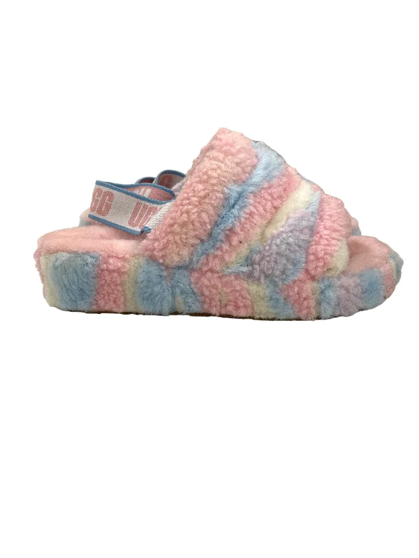 Slippers for rainy evenings -Pink Slippers By Ugg, Size: 8