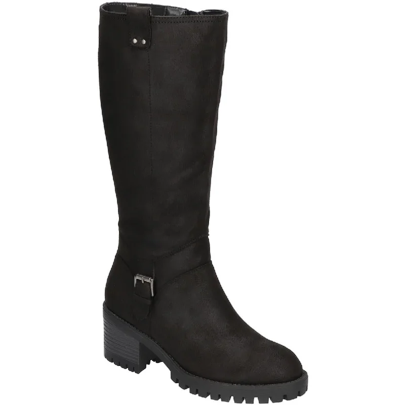 Boots with plush cushioning -Bella Vita Womens Lorielle Plus Wide Calf Tall Mid-Calf Boots