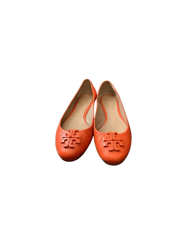 Flats with cushioned footbeds -Shoes Flats By Tory Burch In Red, Size: 7