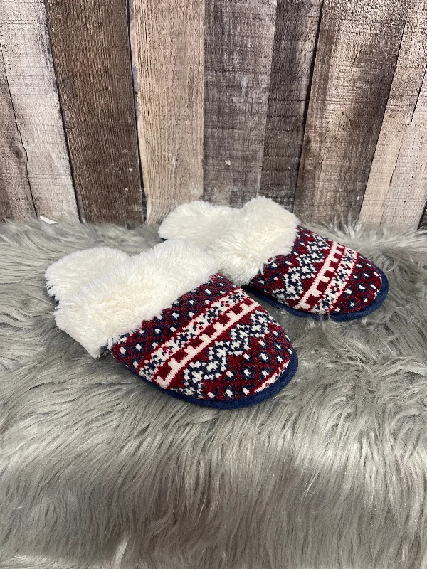 Slippers with odor-resistant fabric -Blue & Red & White Slippers Cmf