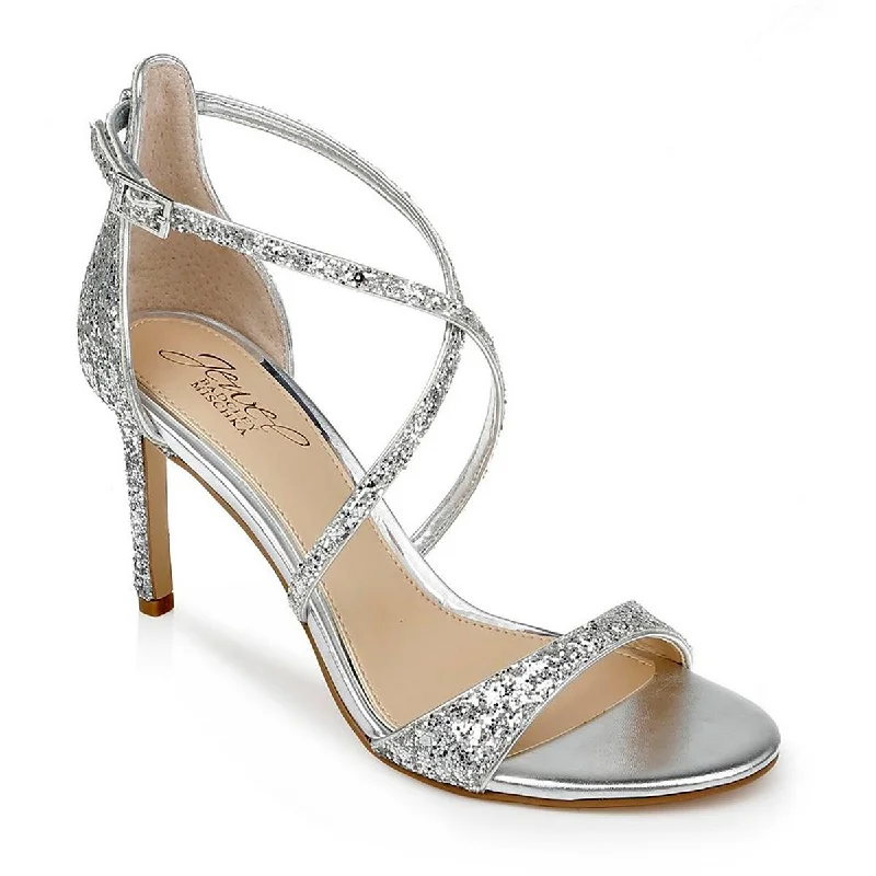 High heels with featherweight builds -Jewel Badgley Mischka Womens DIMITRA Ankle Strap Pumps