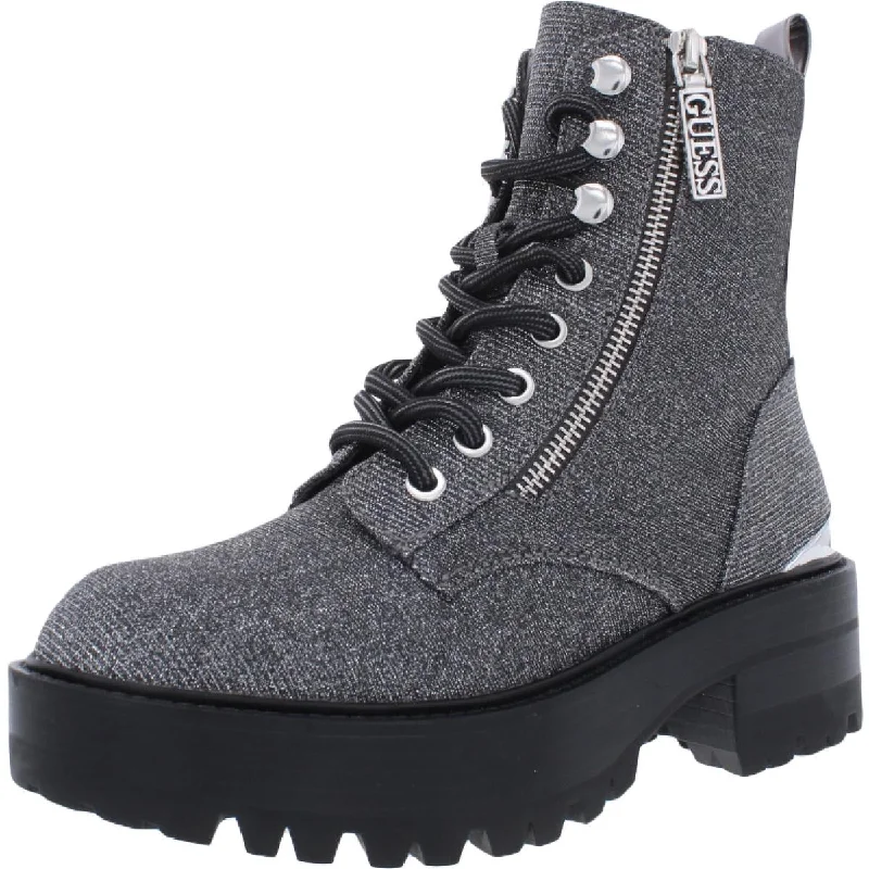 Designer boots for elegance -Guess Womens Fearne 2 Combat & Lace-up Boots