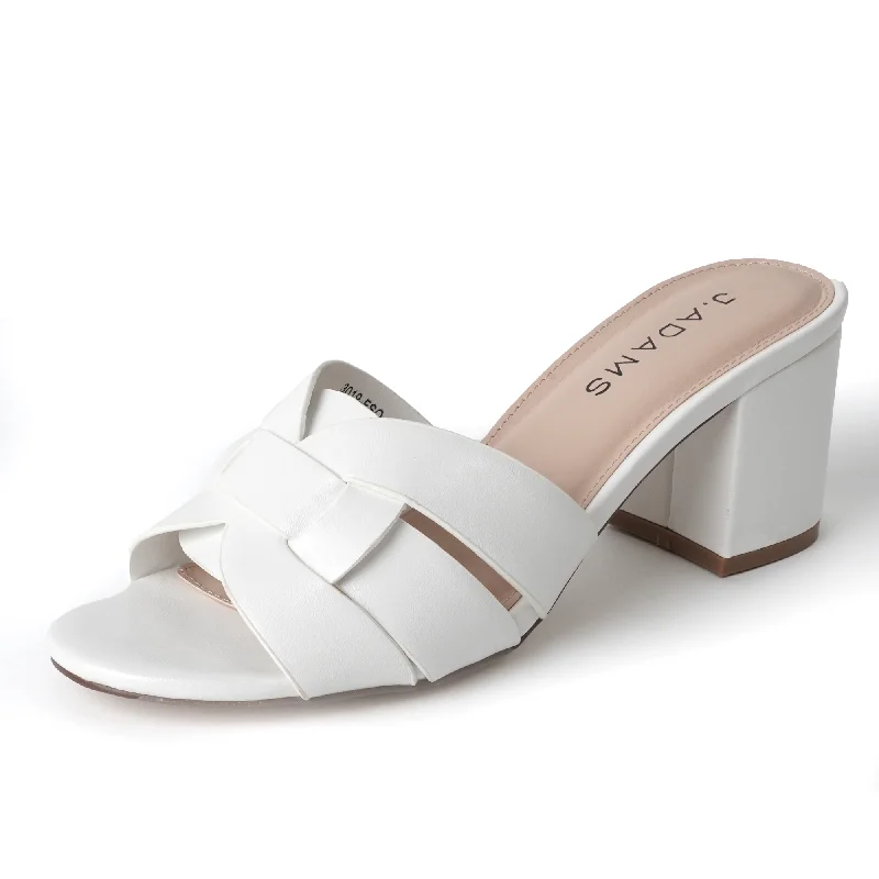 Premium sandals for coastal nights-Nori | White