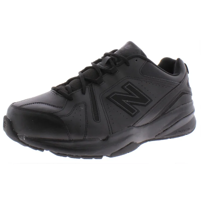 Slip-on athletic shoes for quick wear -New Balance Men's 608v5 Leather Slip Resistant Cushioned Athletic Sneakers Shoes