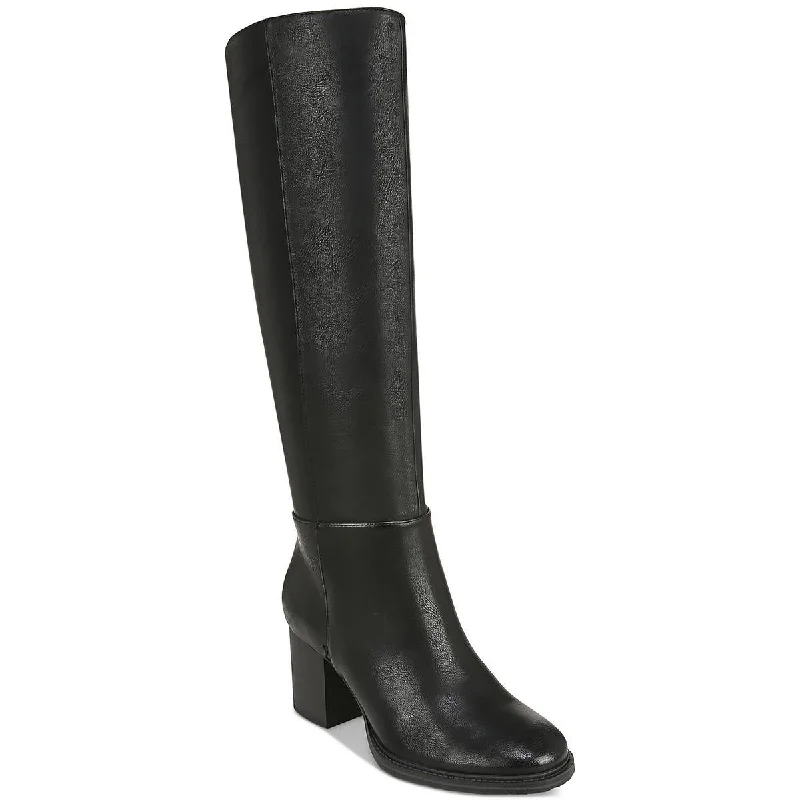 Boots for damp weather -Zodiac Womens Riona Faux Leather Knee-High Boots