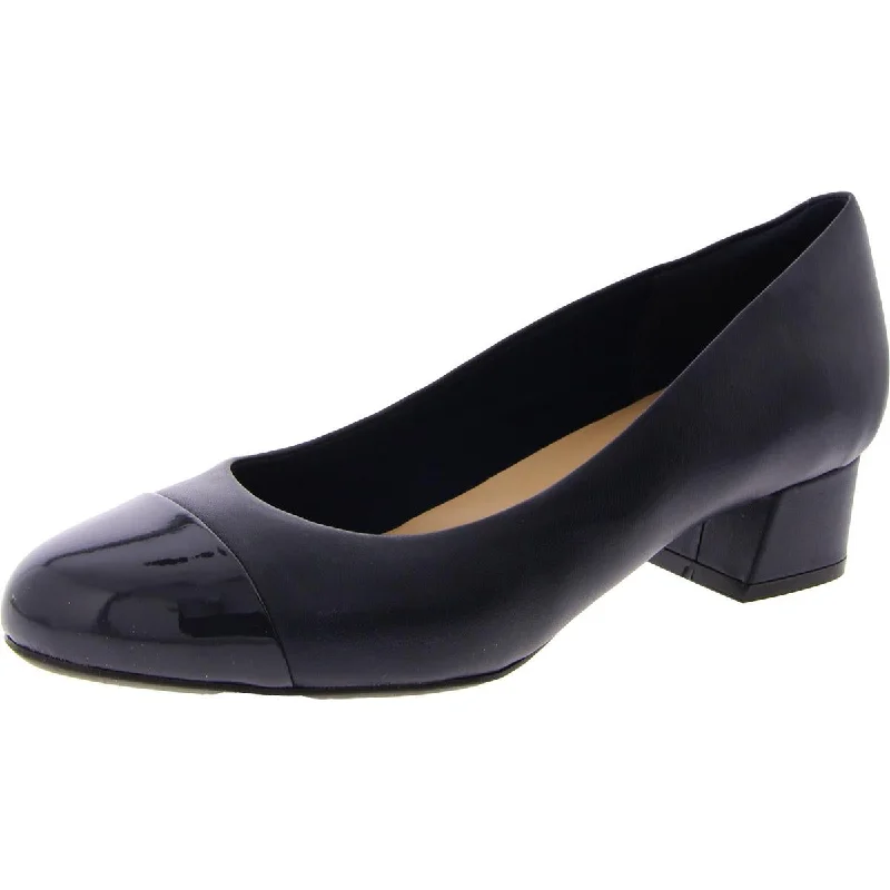 High heels for rooftop evening views -Easy Spirit Womens Faux Leather Slip On Pumps